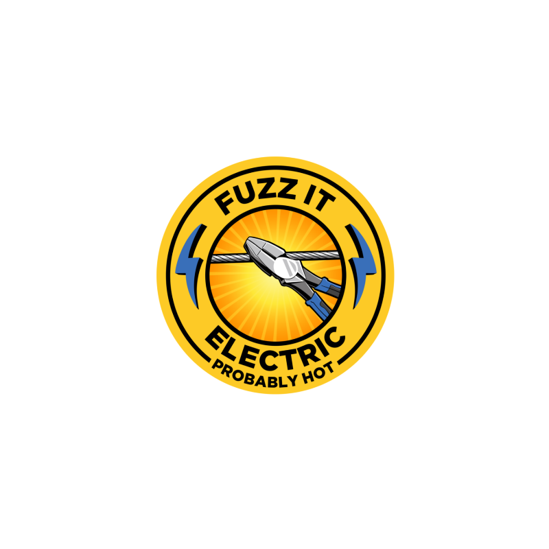 Fuzz It Electric Sticker